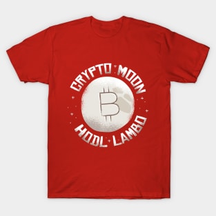 Crypto Moon Hodl  Lambo Graphic Tee T-Shirt